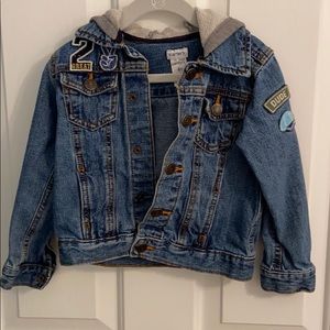 Jean Jacket with Hood + Patches